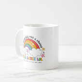 Ik zou Gayer zijn | LGBTQ Rainbow Pride Monogram Koffiemok (Voorkant links)