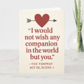 Ik zou geen andere metgezel op de wereld wensen... kaart (Voorkant)