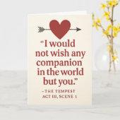 Ik zou geen andere metgezel op de wereld willen... kaart (Gele Bloem)