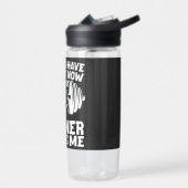 Ik zou gestopt zijn, maar trainer maakt me gek waterfles (Links)