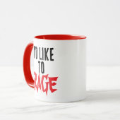 Ik zou graag barbaarse Mok willen razen (Voorkant links)