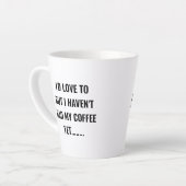 Ik zou graag een dubbelzijdige latte mok met naam (Linkerhoek)