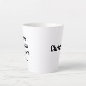 Ik zou graag een dubbelzijdige latte mok met naam (Voorkant)