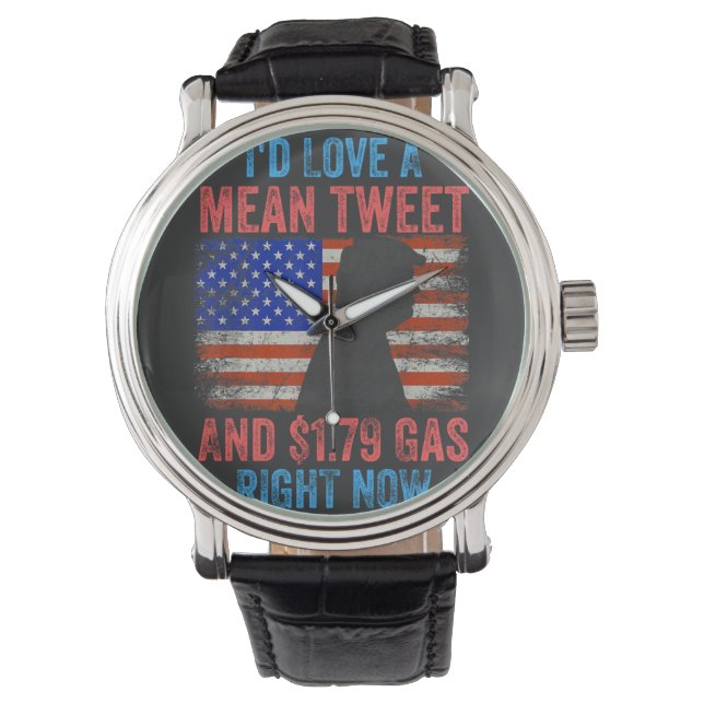 Ik zou graag een Mean Tweet hebben Horloge (Voorkant)