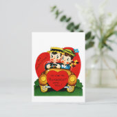 Ik zou graag "rondlopen" met je Valentijn Feestdagenkaart (Staand voorkant)