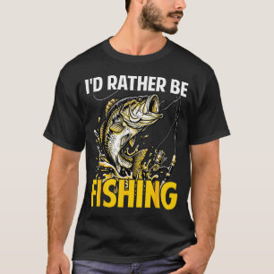 Ik zou grappige vissen vissen visser houdt van vis t-shirt