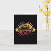 Ik zou je grappige dood-gym fitness kunnen doden kaart (Gele Bloem)