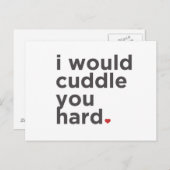 Ik zou je hard trappen briefkaart (Voorkant / Achterkant)