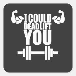 Ik zou je kunnen doden vierkante sticker