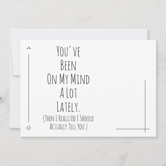 Ik zou je moeten vertellen dat je me aan het denke (Voorkant)