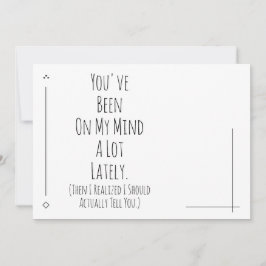 Ik zou je moeten vertellen dat je me aan het denke