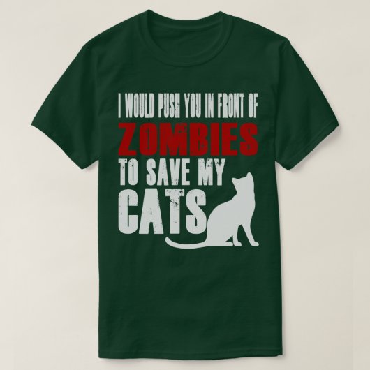 Ik zou je voor Zombies willen aanraden om mijn Ca T-shirt (Design voorkant)