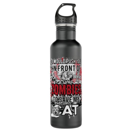 Ik zou je voor Zombies willen aanraden om mijn Ca Waterfles (Voorkant)