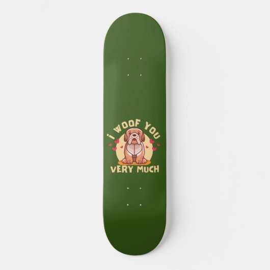 IK ZOU JULLIE HEEL grappige Valentijnsdag WILLEN. Persoonlijk Skateboard (Voorkant)