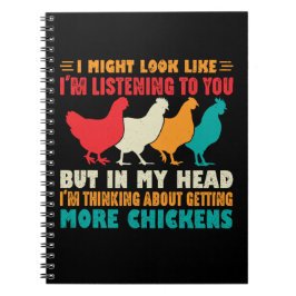 Ik zou kunnen kijken of ik naar jou luister. notitieboek