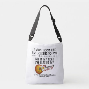 Ik zou kunnen kijken of ik naar jou luister om git crossbody tas