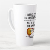 Ik zou kunnen kijken of ik naar jou luister om git latte mok (Linkerhoek)