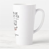 Ik zou kunnen kijken of ik naar jou luister om git latte mok (Rechts)