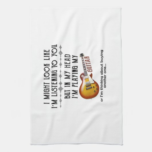 Ik zou kunnen kijken of ik naar jou luister om git theedoek (Verticaal)