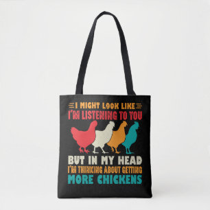 Ik zou kunnen kijken of ik naar jou luister. tote bag