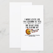 Ik zou kunnen lijken alsof ik naar je luister bedankkaart (Voorkant / Achterkant)