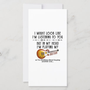 Ik zou kunnen lijken alsof ik naar je luister bedankkaart