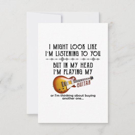 Ik zou kunnen lijken alsof ik naar je luister kaart (Voorkant)