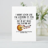 Ik zou kunnen lijken alsof ik naar je luister kaart (Staand voorkant)