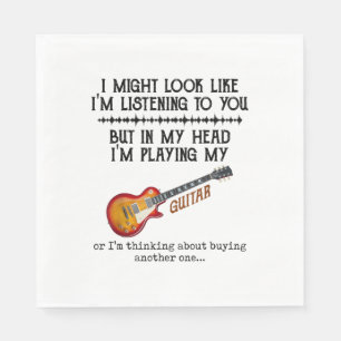 Ik zou kunnen lijken alsof ik naar je luister, maa servet