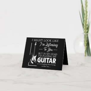 Ik zou kunnen lijken alsof ik naar je muziek gitaa bedankkaart