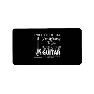 Ik zou kunnen lijken alsof ik naar je muziek gitaa etiket