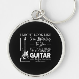 Ik zou kunnen lijken alsof ik naar je muziek gitaa sleutelhanger