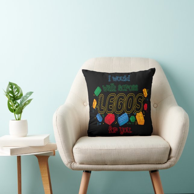Ik zou Lego voor je oversteken Kussen (Stoel)