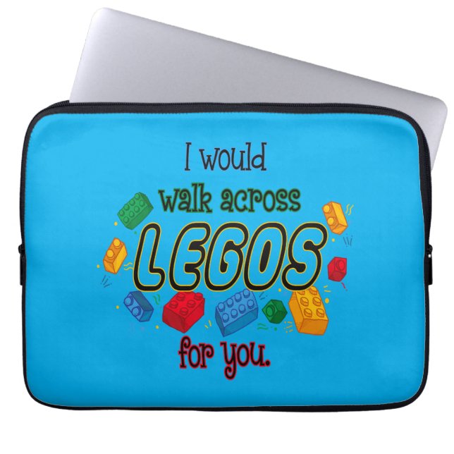 Ik zou Lego voor je oversteken Laptop Sleeve (Voorkant)