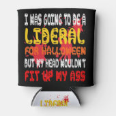 Ik zou liberaal worden voor Halloween Blikjeskoeler (Voorkant)