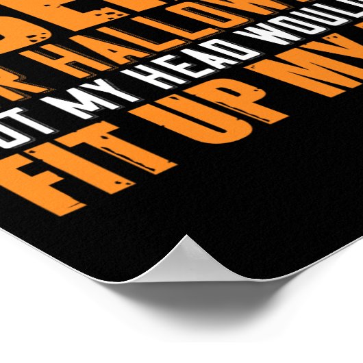 Ik zou liberaal worden voor Halloween, maar mijn H Poster (Hoek)