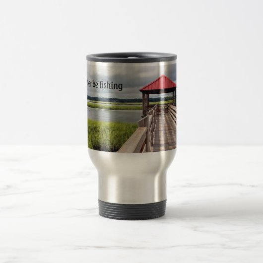 Ik zou liever 15 oz roestvrij reismok vissen reisbeker (Center)