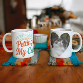 Ik zou liever aaien mijn kat aangepaste kat foto M Tweekleurige Koffiemok