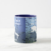 Ik zou liever aan het duiken zijn - een persoonlij mok (Midden)