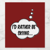 Ik zou liever aan het kiemen zijn. wijn etiket (Enkel label)