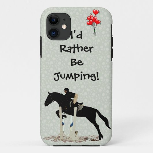 Ik zou liever aan het springen zijn! Paard Case-Mate iPhone Case (Achterkant)