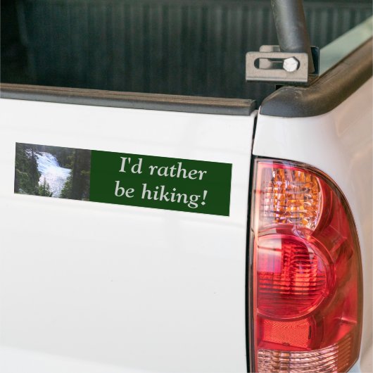 Ik zou liever aan het wandelen zijn! bumpersticker (Op Truck)