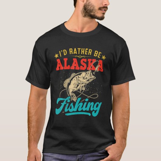 Ik zou liever Alaska zijn die grappige Ocean Salmo T-shirt (Voorkant)
