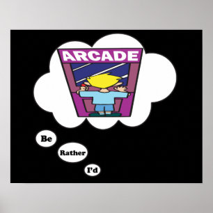 Ik zou liever Arcade Games 2 spelen Poster