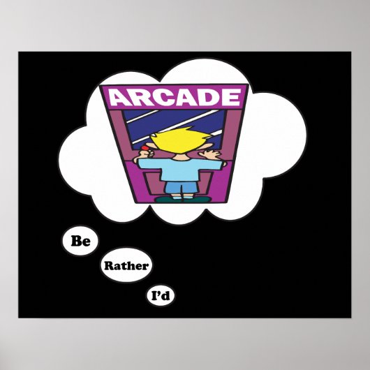 Ik zou liever Arcade Games 2 spelen Poster (Voorkant)
