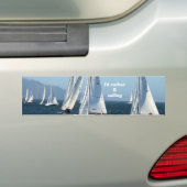 Ik zou liever B zeilen Bumpersticker (Op auto)
