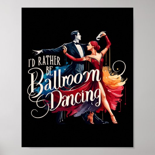 Ik zou liever ballroomdanseres zijn poster (Voorkant)