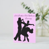 Ik zou liever balroom-dansen zijn briefkaart (Staand voorkant)