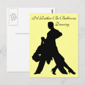 Ik zou liever balroom-dansen zijn briefkaart (Voorkant / Achterkant)