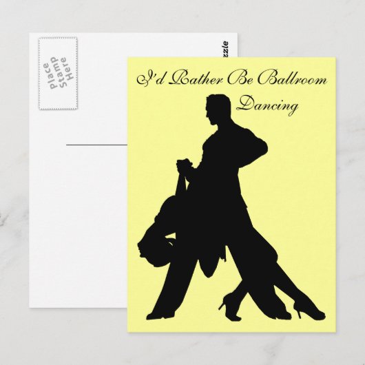 Ik zou liever balroom-dansen zijn briefkaart (Voorkant / Achterkant)